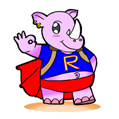 [LINEスタンプ] Richie - A super rhino (V.1-THAI)