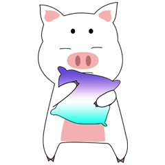 [LINEスタンプ] Little pig, little pink！