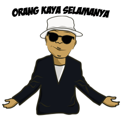 [LINEスタンプ] Indonesian Rich Guy