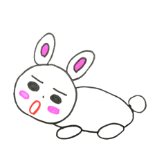 [LINEスタンプ] 大きなうさぎ