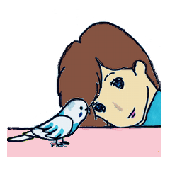 [LINEスタンプ] 病弱女子の素直な日常