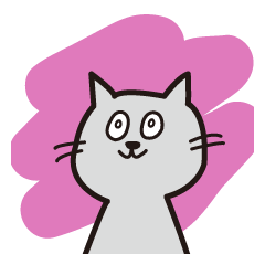 [LINEスタンプ] 灰色ねこちゃん 