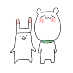 [LINEスタンプ] Cute puppy ＆ penguin