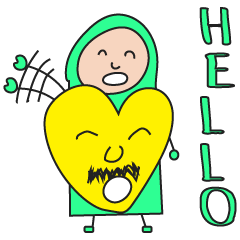 [LINEスタンプ] 髭の生えたハートの妖精の村 fetchpriority=high
