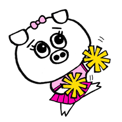 [LINEスタンプ] ブタのぶっちー