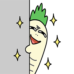 [LINEスタンプ] radish yo