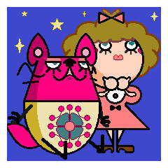 [LINEスタンプ] DOLLY AND CAT