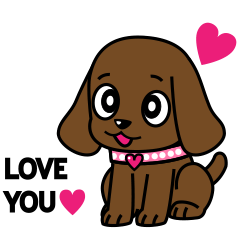 [LINEスタンプ] Miss Muddy Puppy Animated Stickers