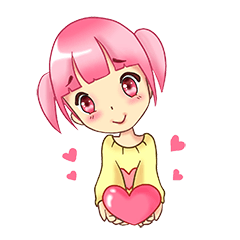 [LINEスタンプ] Daily Pink Candy