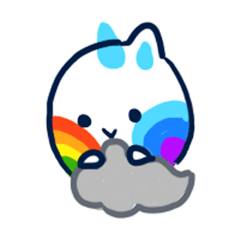 [LINEスタンプ] Cat a rainbow