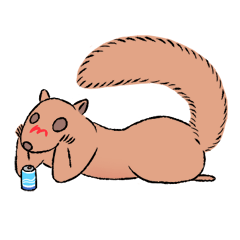 [LINEスタンプ] Drunk Squirrel 2