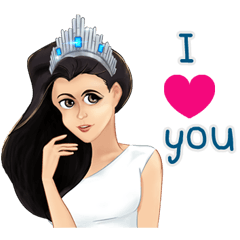 [LINEスタンプ] Beauty Queen of the Universe