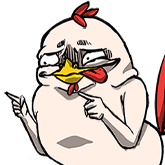 [LINEスタンプ] Super Dramatic Chicken (Animated)の画像（メイン）