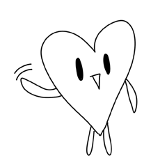 [LINEスタンプ] The youthful 'Heart'