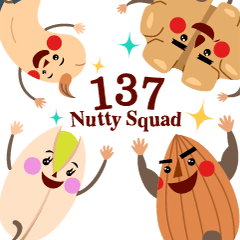 [LINEスタンプ] 137 Nutty Squad