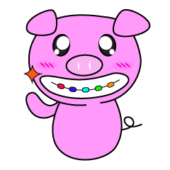 [LINEスタンプ] Natty Lazy Piggy