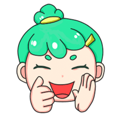 [LINEスタンプ] Mimi Midori Move！