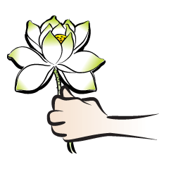[LINEスタンプ] Give you a lotus