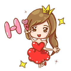 [LINEスタンプ] HI HI Princess