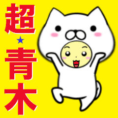 [LINEスタンプ] 超★青木(あおき/アオキ)