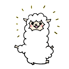 [LINEスタンプ] もふっとアルパカさん