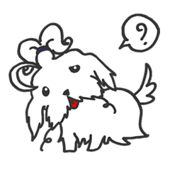 [LINEスタンプ] beware of dog bites 2