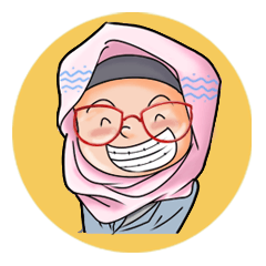 [LINEスタンプ] Nerd Hijab
