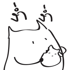 [LINEスタンプ] my little monster ＆ his little brother