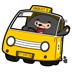[LINEスタンプ] Bedu - Beruang Madu