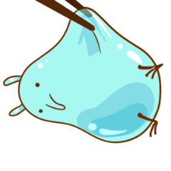 [LINEスタンプ] 水うさぎ1