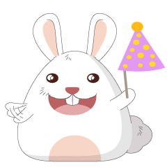 [LINEスタンプ] Daily Cute Rabbit